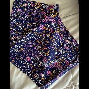 2XL LLR Cassie. Navy and Spring Pencil Skirt.